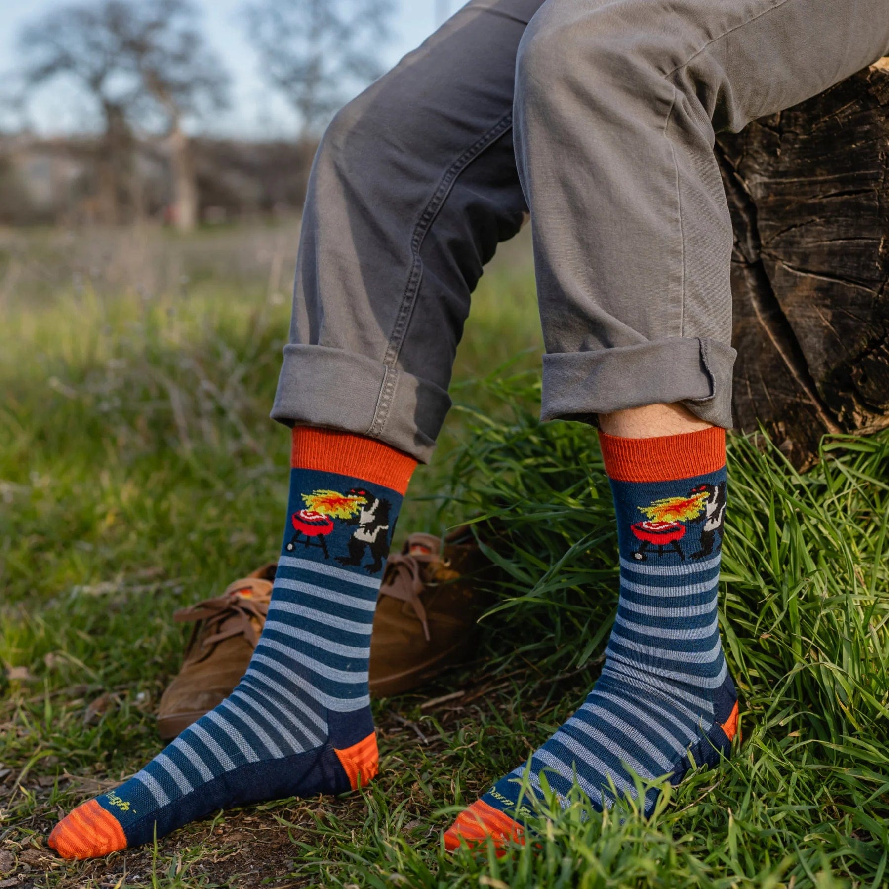Darn Tough Mens Animal Haus Crew Lightweight Lifestyle Socks  -