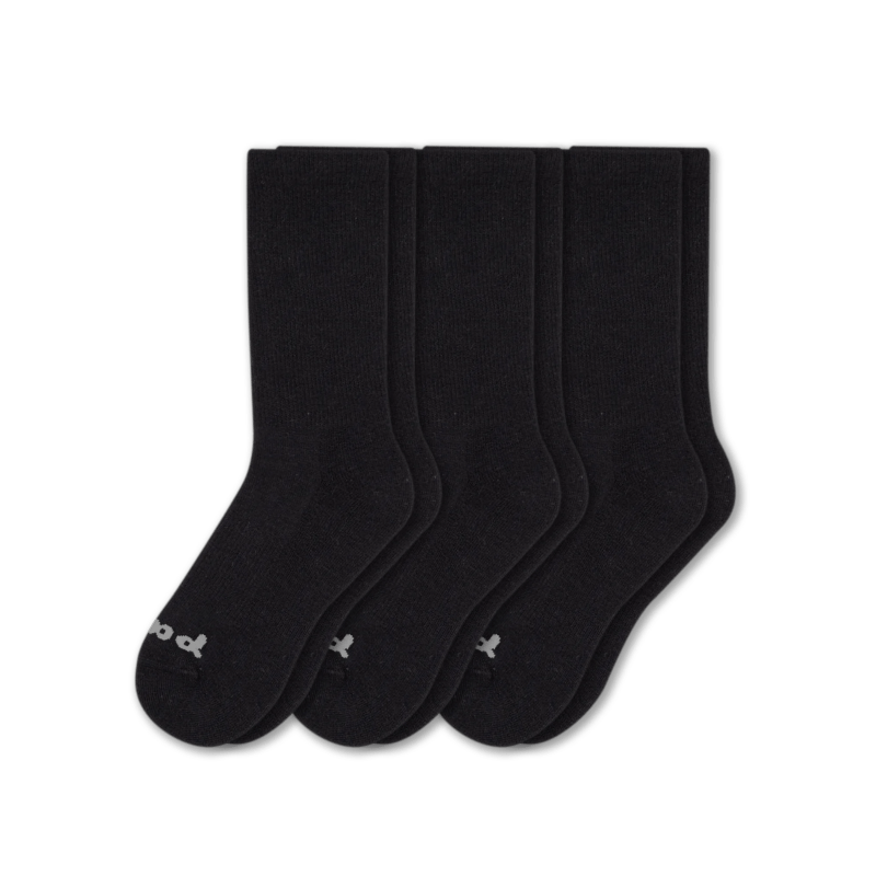 Pacas Womens Alpaca Crew 3-Pack Socks  -  Small/Medium / Black 2
