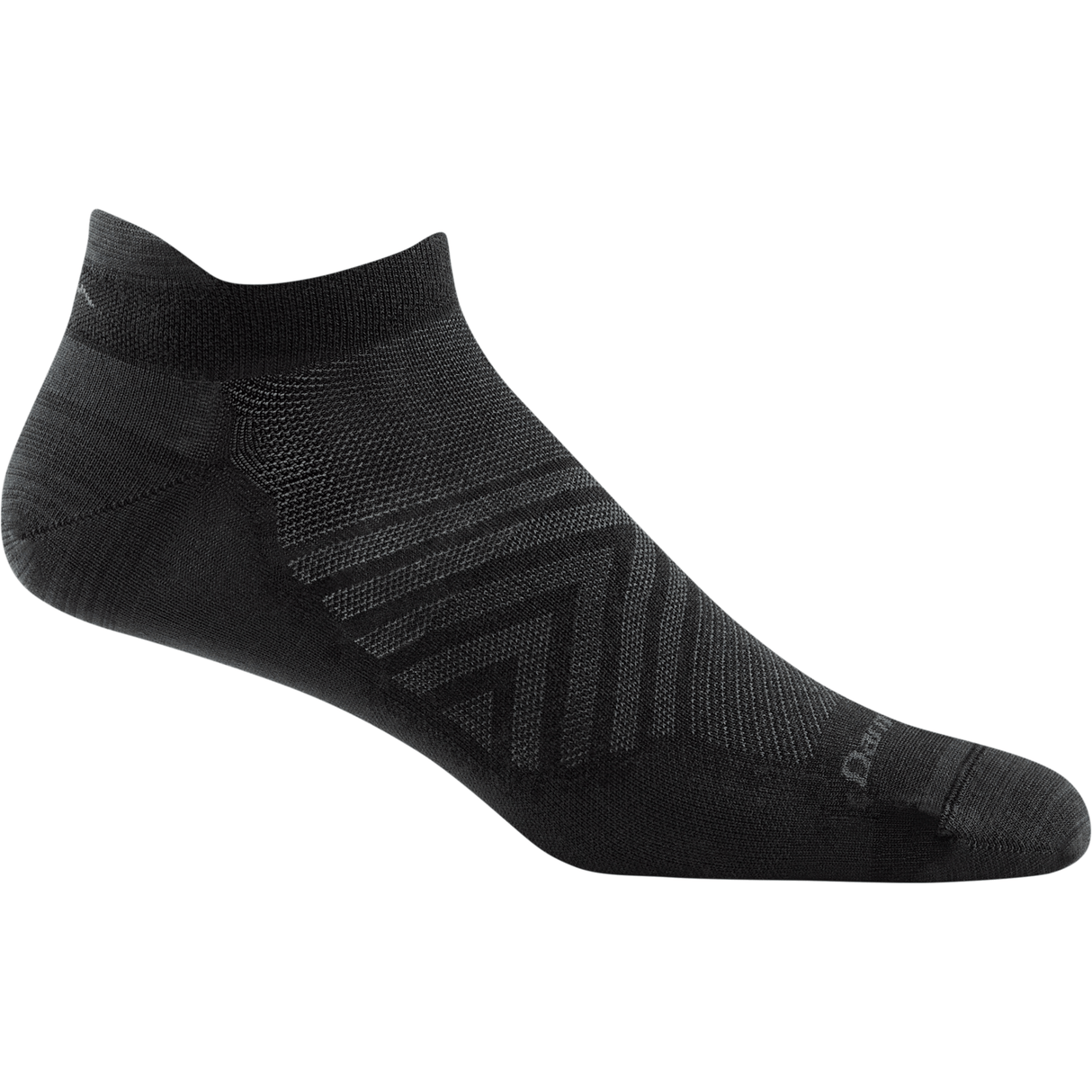Darn Tough Mens Run No Show Tab No Cushion Ultra-Lightweight Socks - Medium / Black