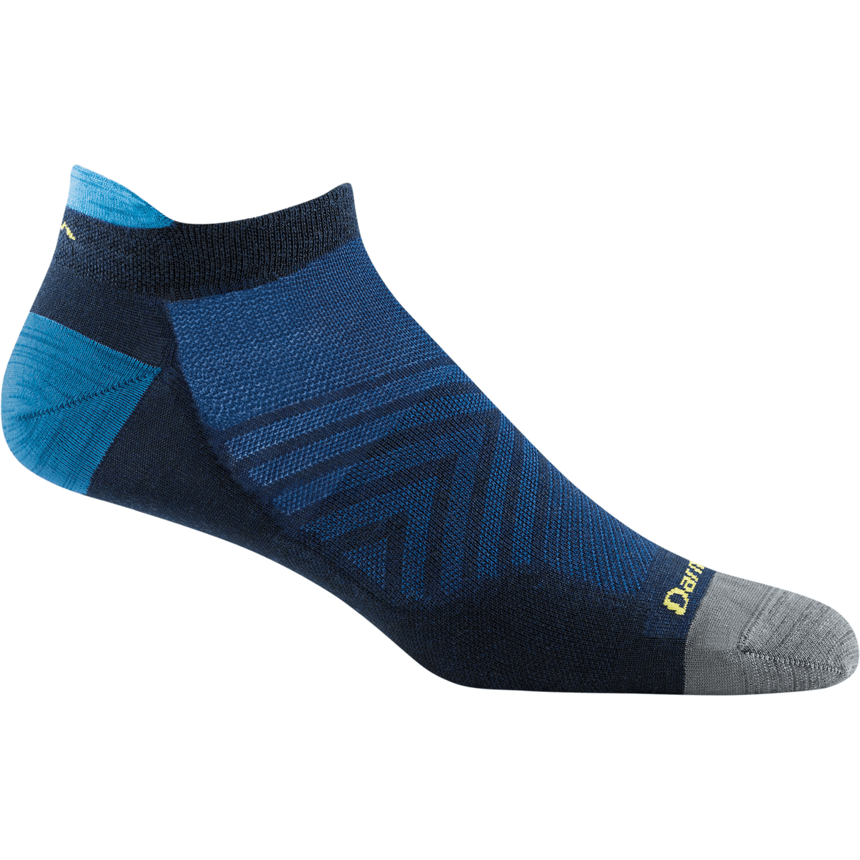 Darn Tough Mens Run No Show Tab No Cushion Ultra-Lightweight Socks - Medium / Eclipse