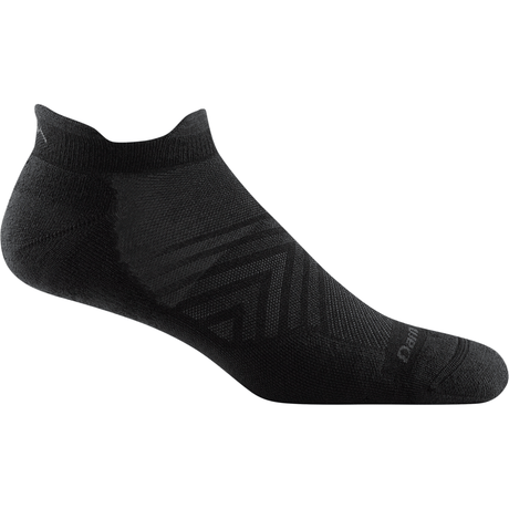 Darn Tough Mens Run No Show Tab Ultra-Lightweight Socks  -  Medium / Black
