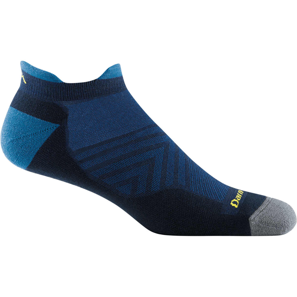 Darn Tough Mens Run No Show Tab Ultra-Lightweight Socks - Medium / Eclipse