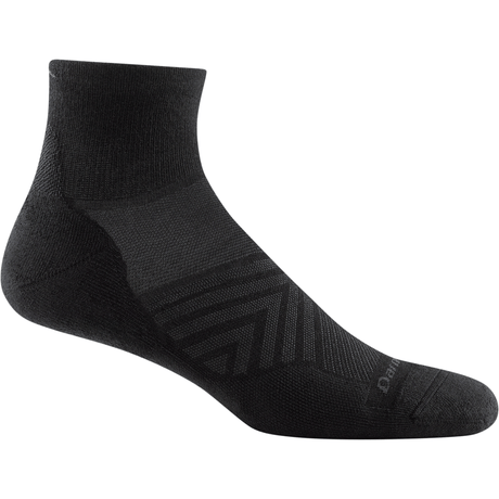 Darn Tough Mens Run Quarter Ultra-Lightweight Socks  -  Medium / Black