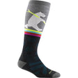 Darn Tough Womens Due North Over-the-Calf Midweight Ski & Snowboard Socks  -  Medium / Gray