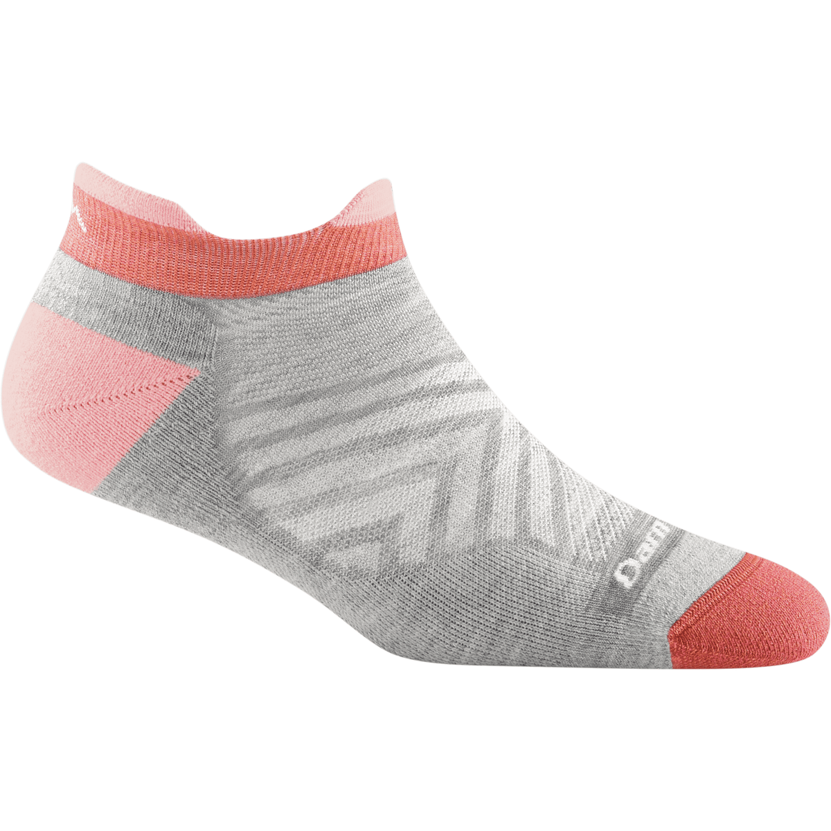 Darn Tough Womens Run No Show Tab Ultra-Lightweight Socks - Small / Ash