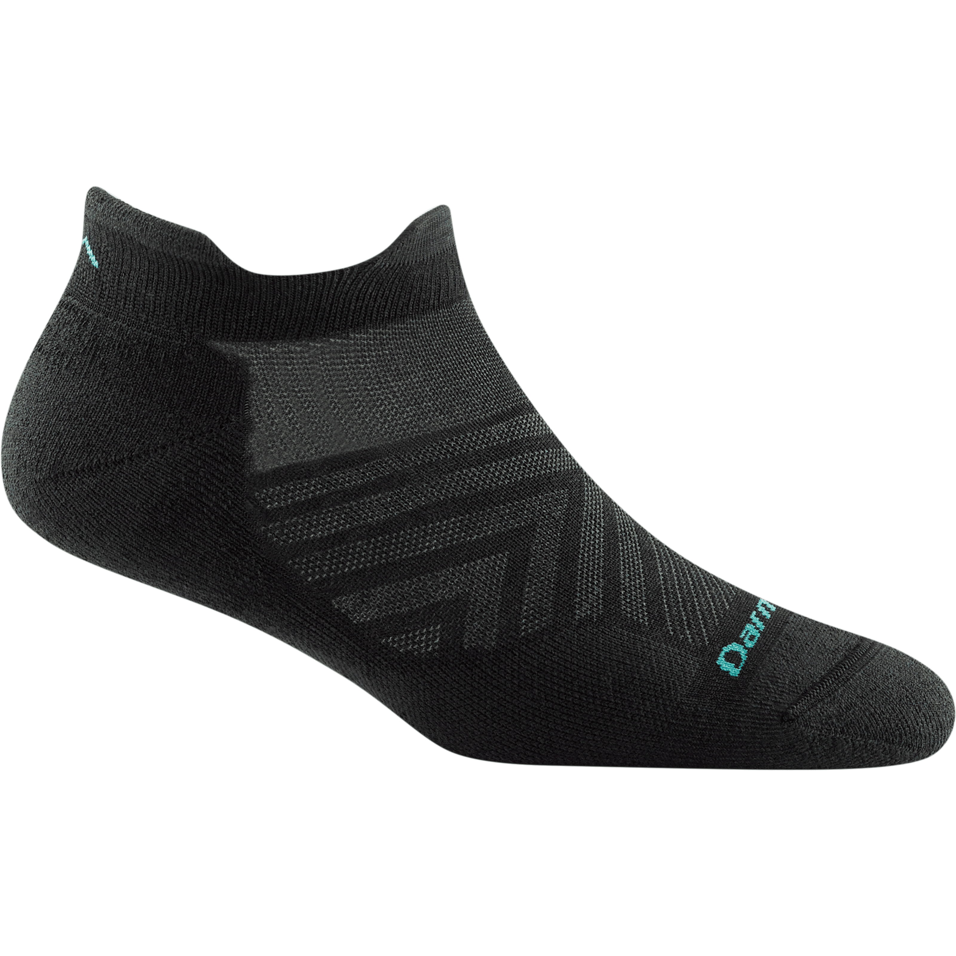 Darn Tough Womens Run No Show Tab Ultra-Lightweight Socks  -  Small / Black