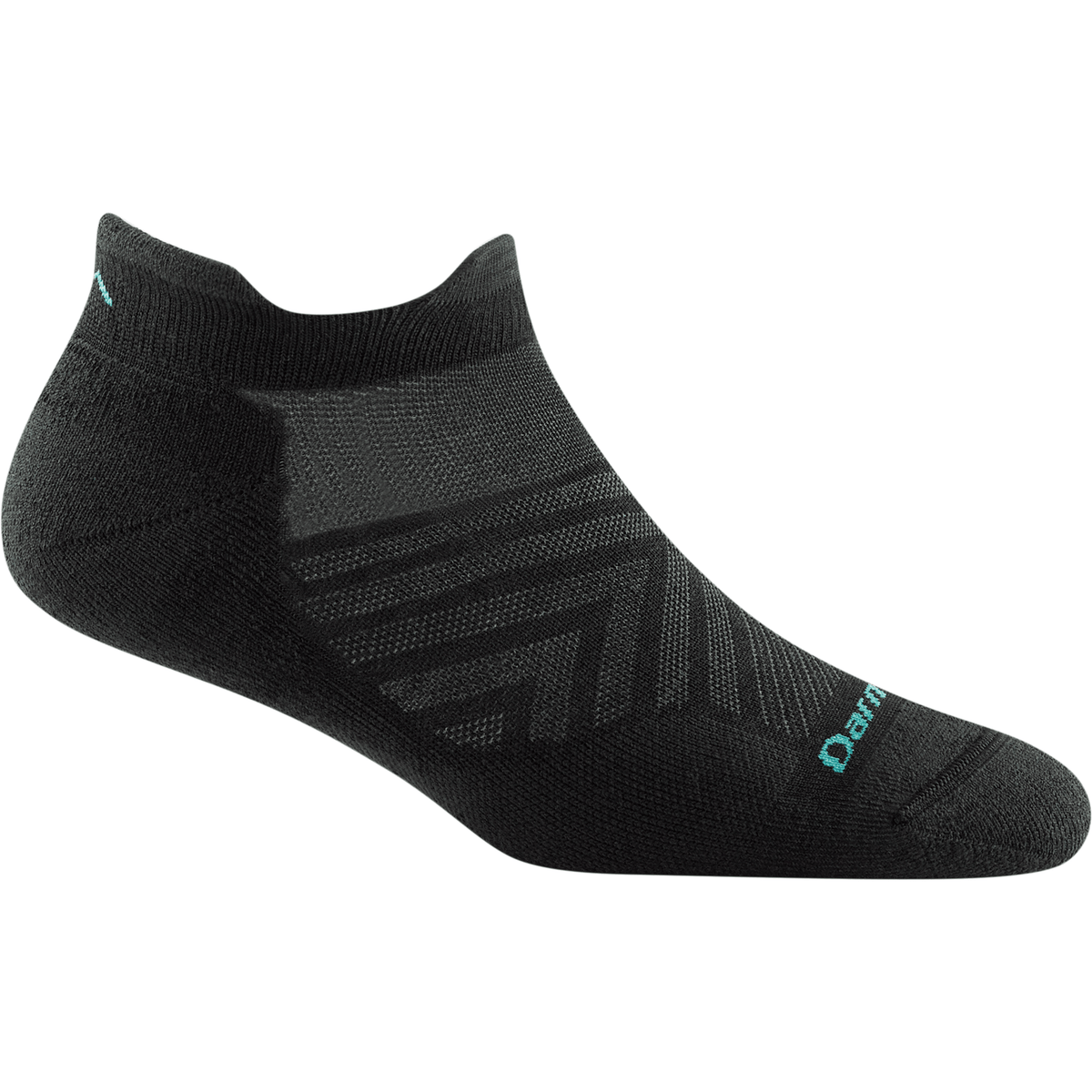 Darn Tough Womens Run No Show Tab Ultra-Lightweight Socks - Small / Black