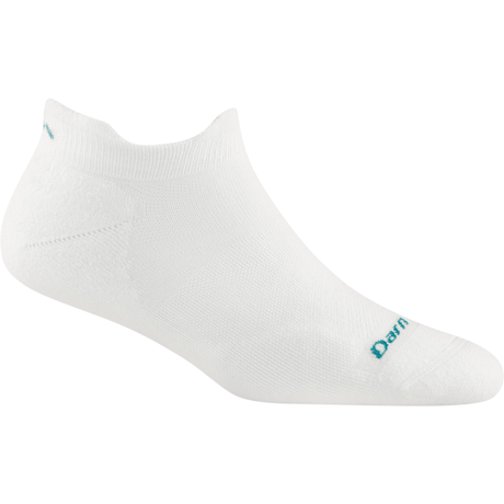 Darn Tough Womens Run No Show Tab Ultra-Lightweight Socks  -  Small / White