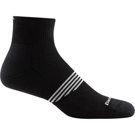 Darn Tough Mens Element Quarter Lightweight Athletic Socks - Clearance  -  XL / Black