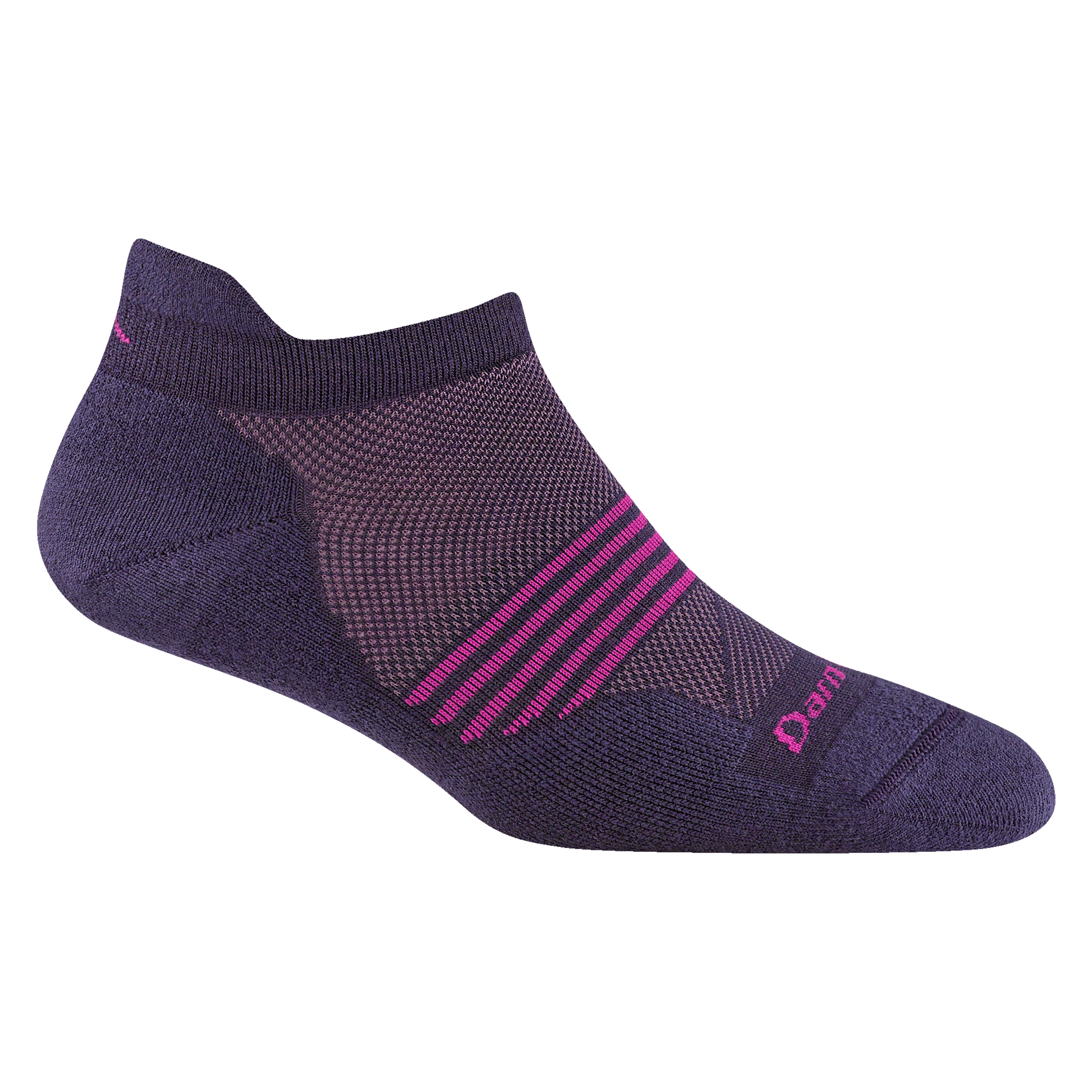 Darn Tough Womens Element No Show Tab Lightweight Running Socks  -  Small / Blackberry