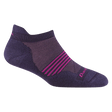 Darn Tough Womens Element No Show Tab Lightweight Running Socks  -  Small / Blackberry