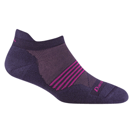 Darn Tough Womens Element No Show Tab Lightweight Running Socks  -  Small / Blackberry