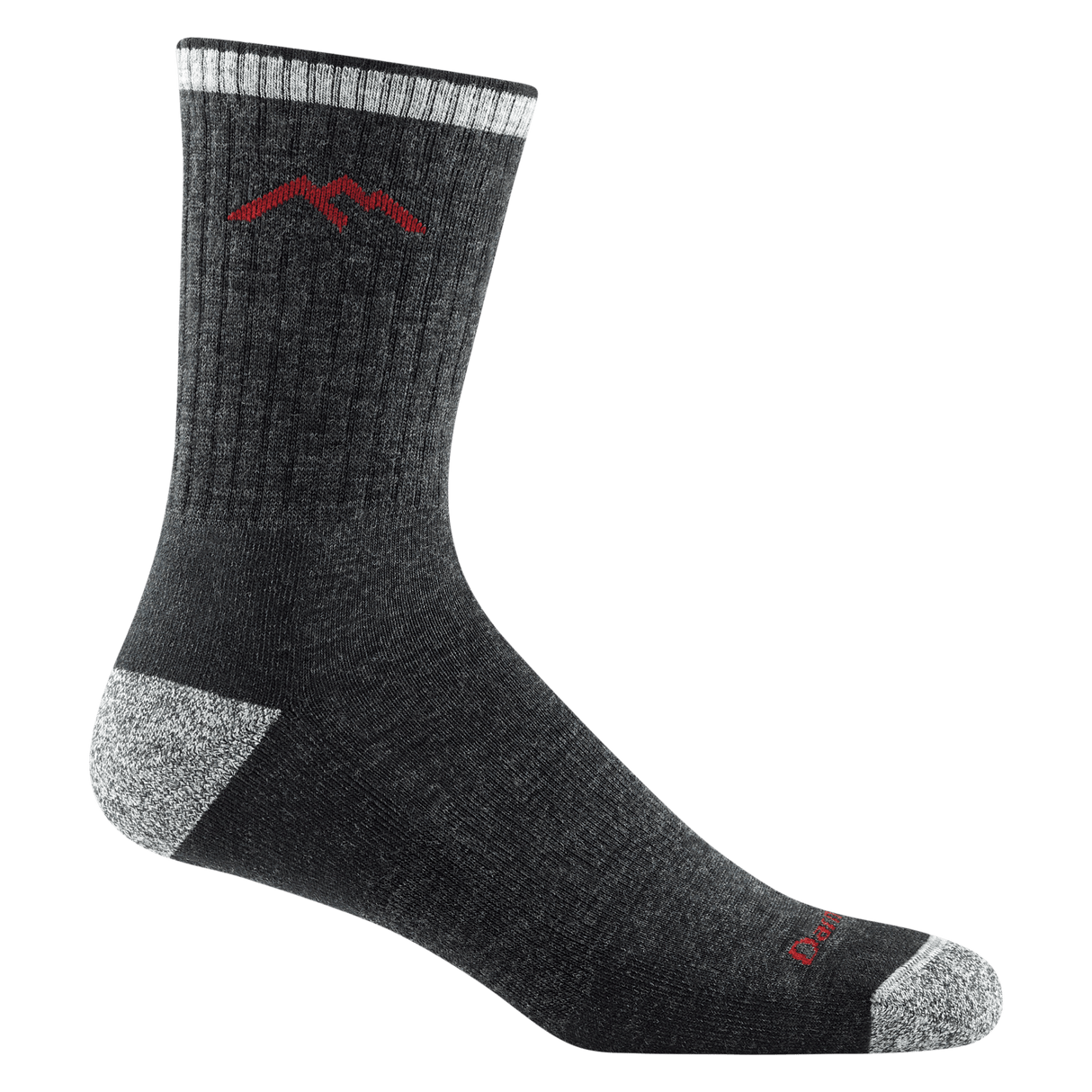 Darn Tough Mens Hiker Micro Crew Midweight Socks - Small / Black