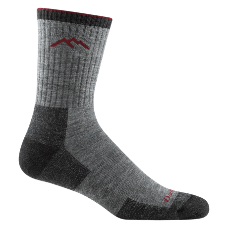 Darn Tough Mens Hiker Micro Crew Midweight Socks  -  Medium / Charcoal