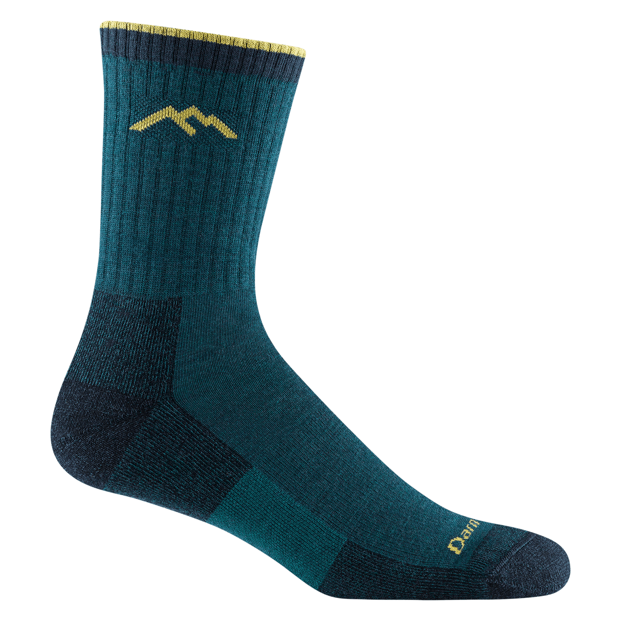 Darn Tough Mens Hiker Micro Crew Midweight Socks - Medium / Dark Teal