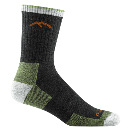 Darn Tough Mens Hiker Micro Crew Midweight Socks  -  Medium / Lime