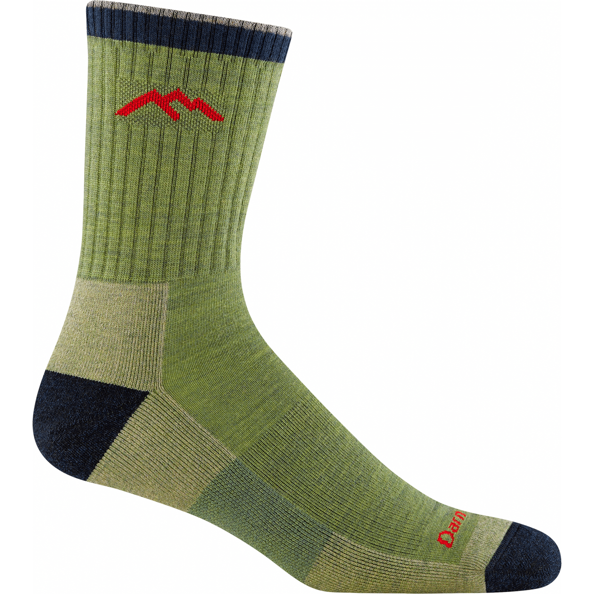 Darn Tough Mens Hiker Micro Crew Midweight Socks - Clearance  -  Medium / Willow