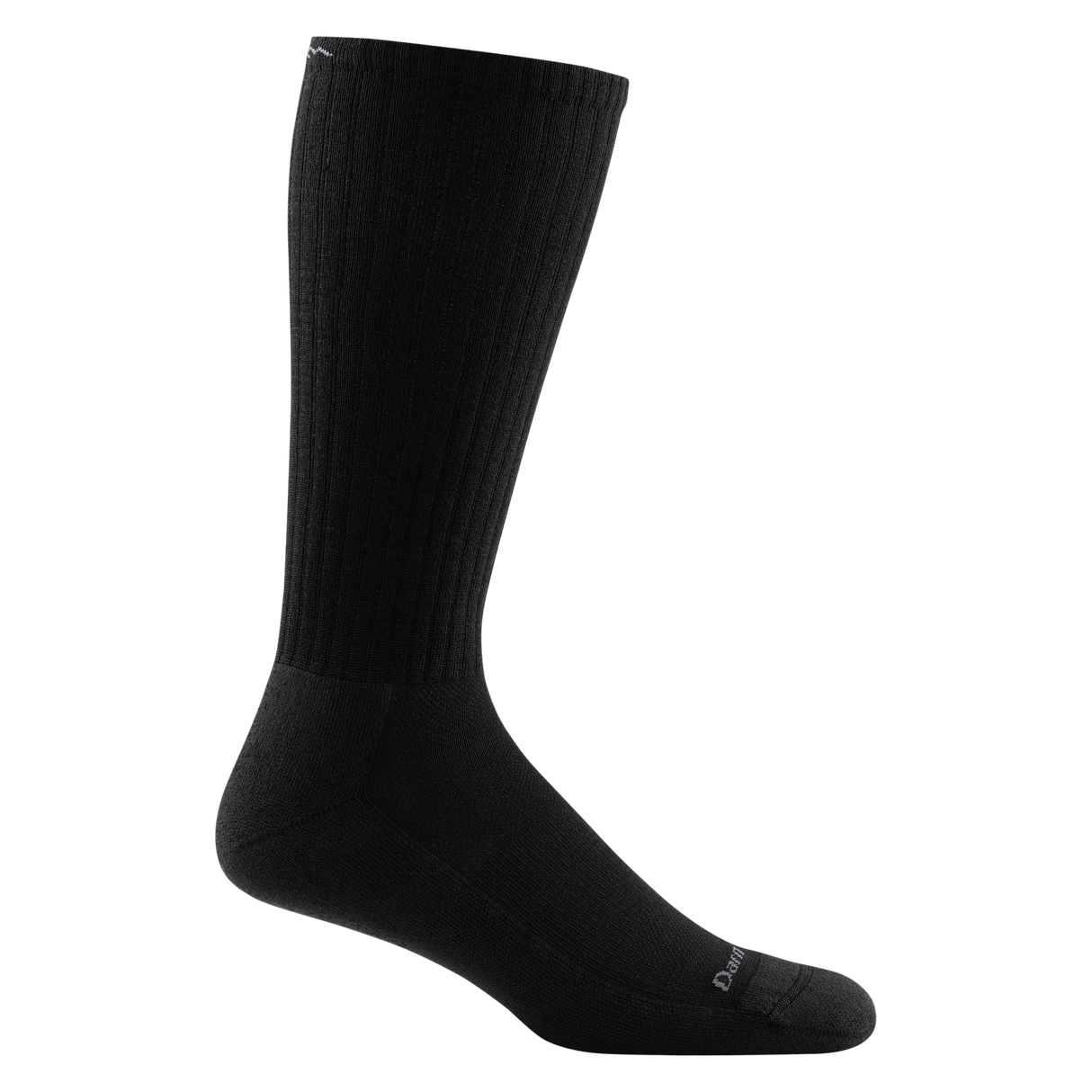 Darn Tough Mens The Standard Mid-Calf No Cushion Lightweight Lifestyle Socks - Small / Black
