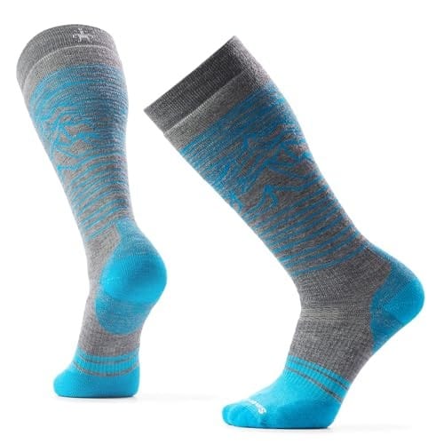 Smartwool Snowboard Iguchi Pattern Over-the-Calf Socks - Medium / Medium Gray