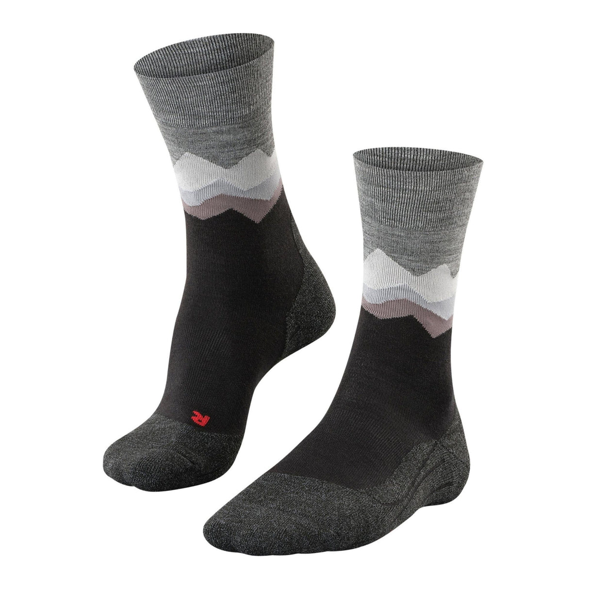 FALKE Mens TK2 Crest Trekking Socks  -  39-41 / Black