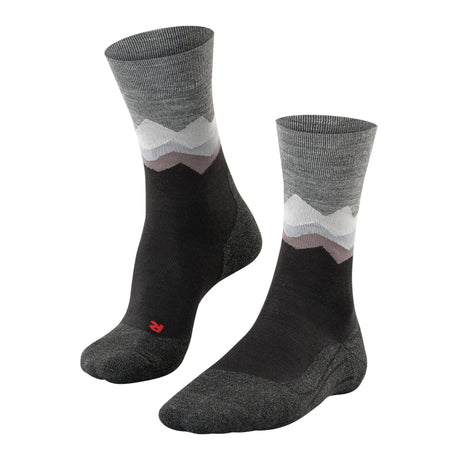 FALKE Mens TK2 Crest Trekking Socks  -  39-41 / Black