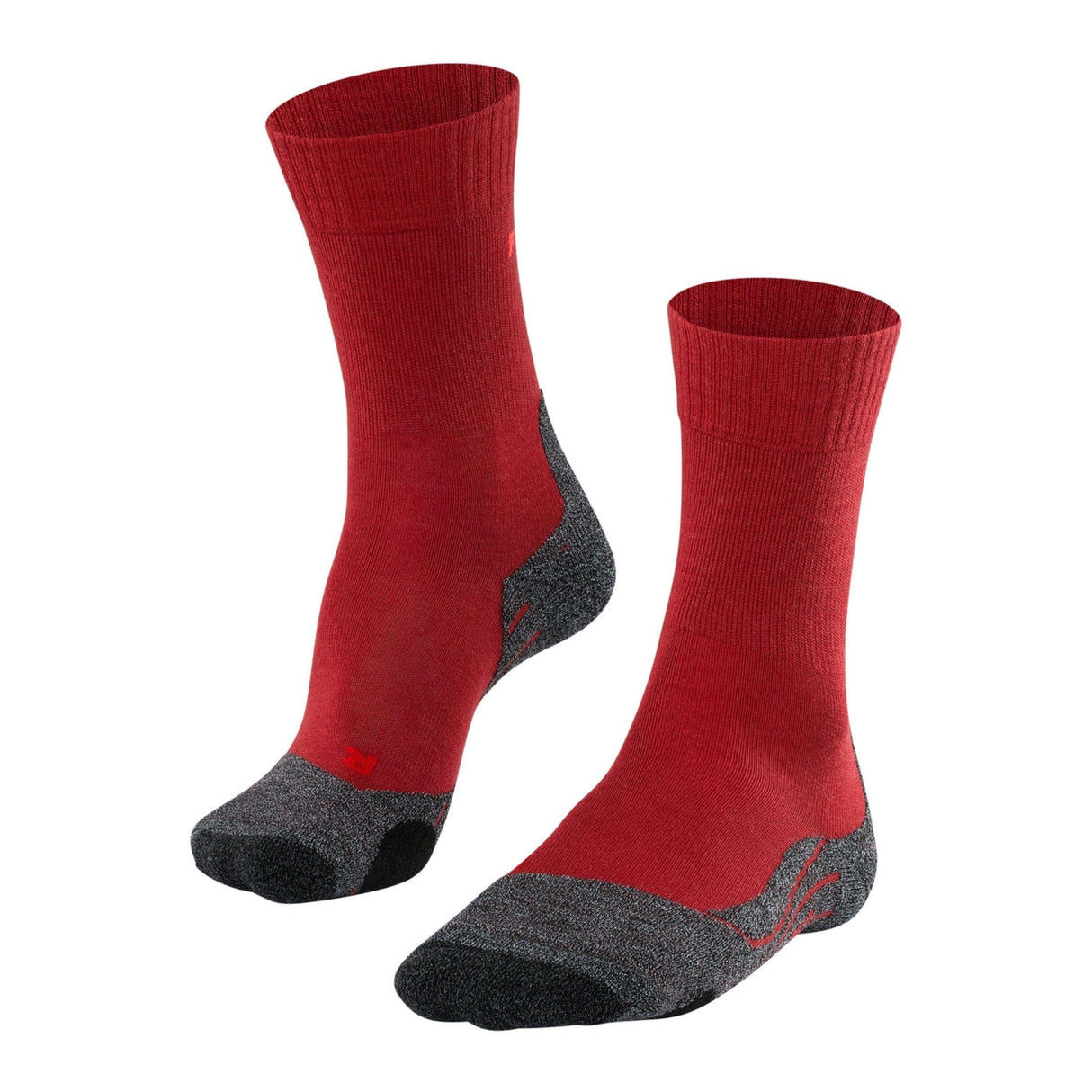 FALKE Womens TK2 Explore Trekking Socks - 35-36 / Ruby
