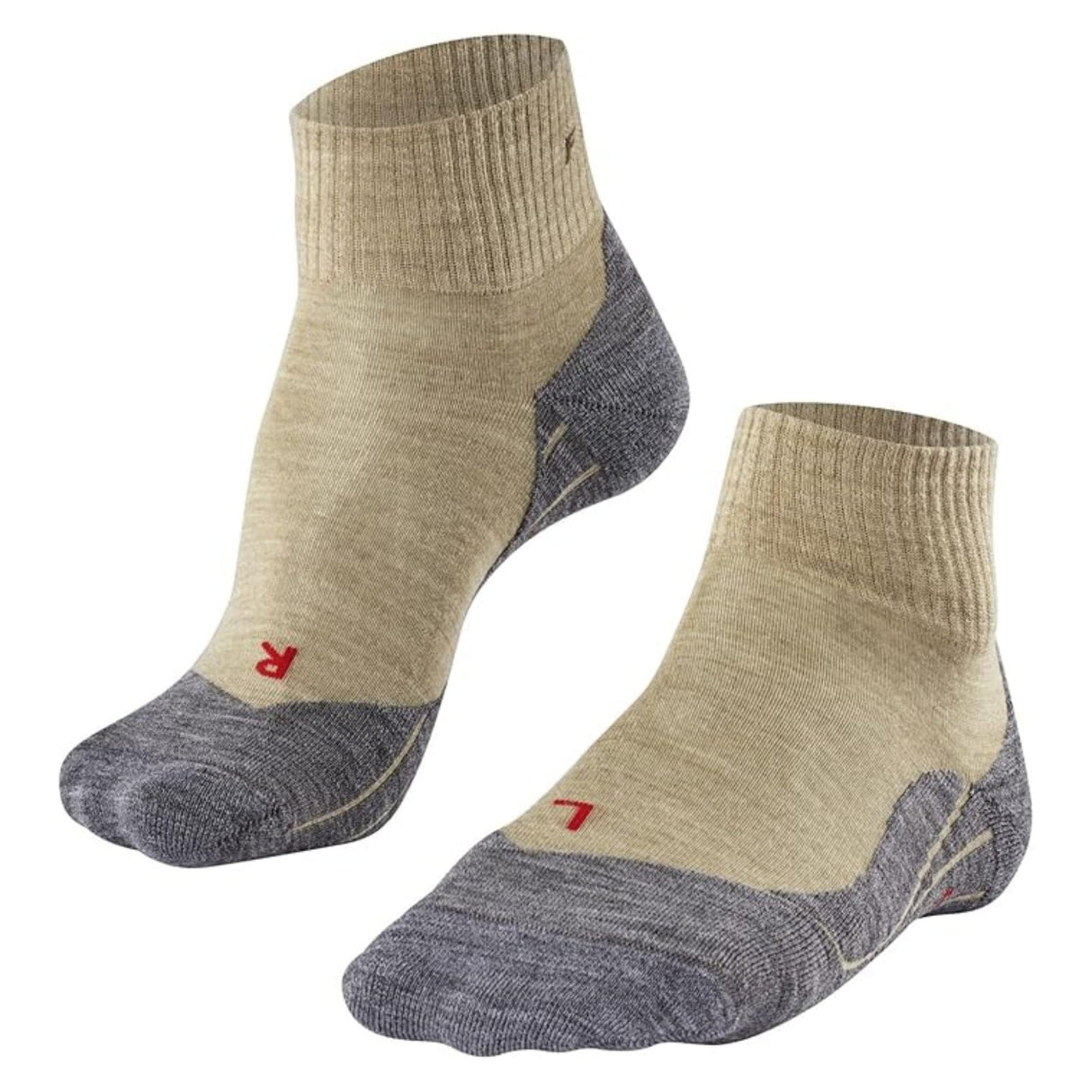 FALKE Mens TK5 Wander Short Trekking Socks  -  46-48 / Nature