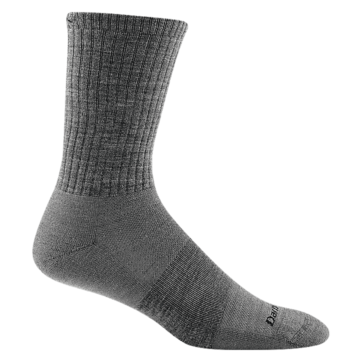 Darn Tough Mens The Standard Crew Lightweight Lifestyle Socks - Medium / Medium Gray
