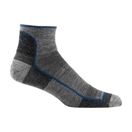 Darn Tough Mens 1715 Quarter Lightweight Running Socks  -  Medium / Charcoal