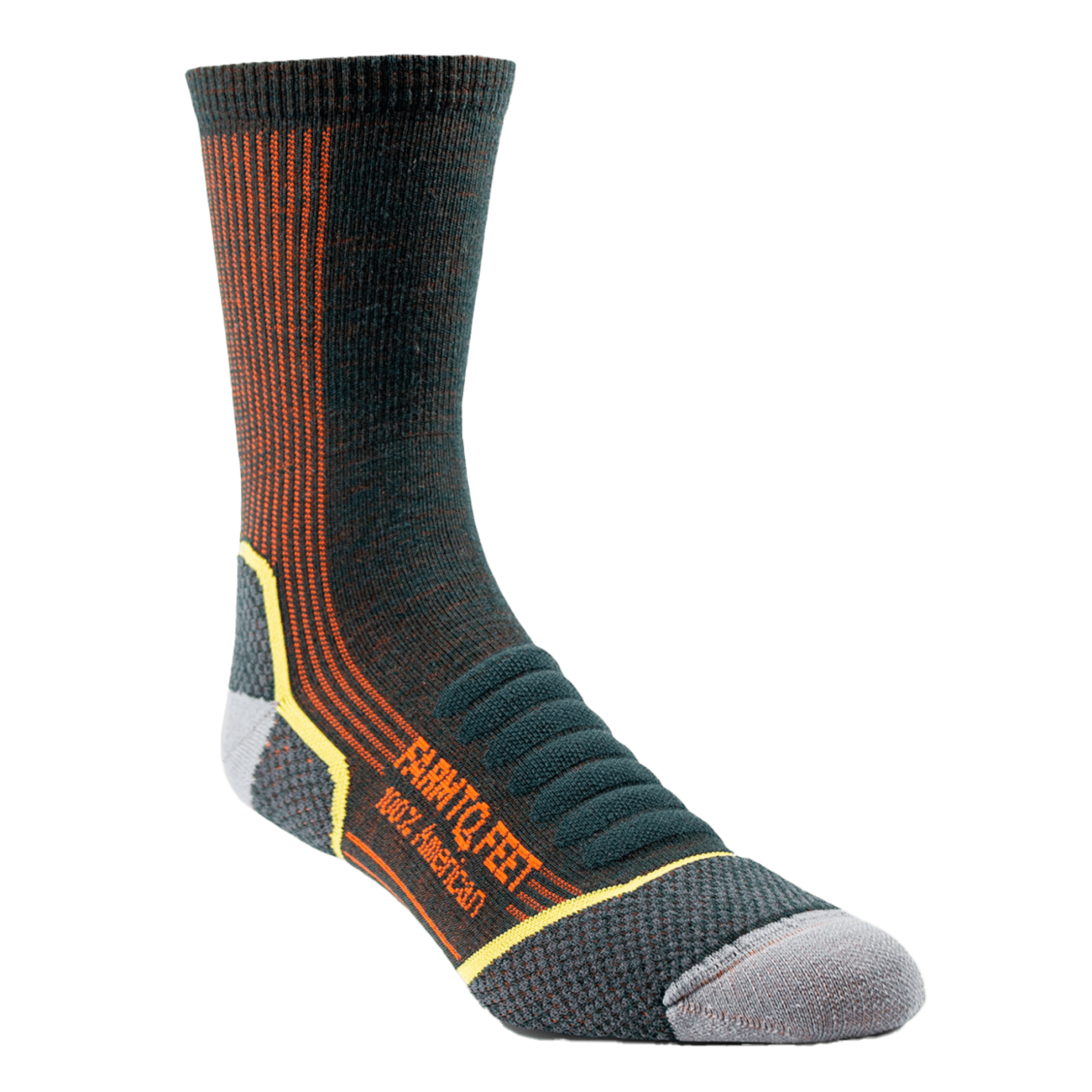 Farm to Feet Damascus Full Cushion Hiking Socks  -  Medium / Green Gables