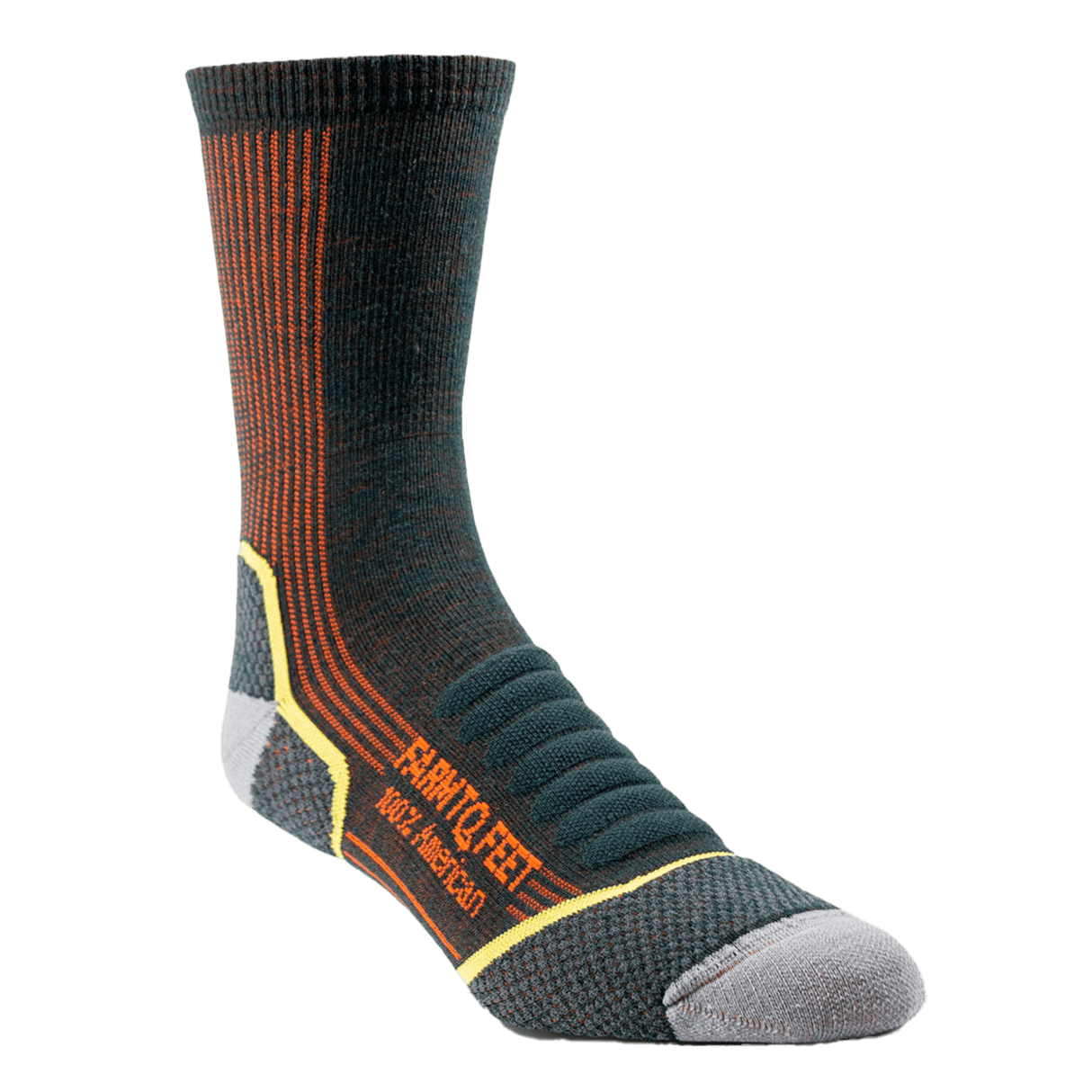 Farm to Feet Damascus Full Cushion Hiking Socks  -  Medium / Green Gables