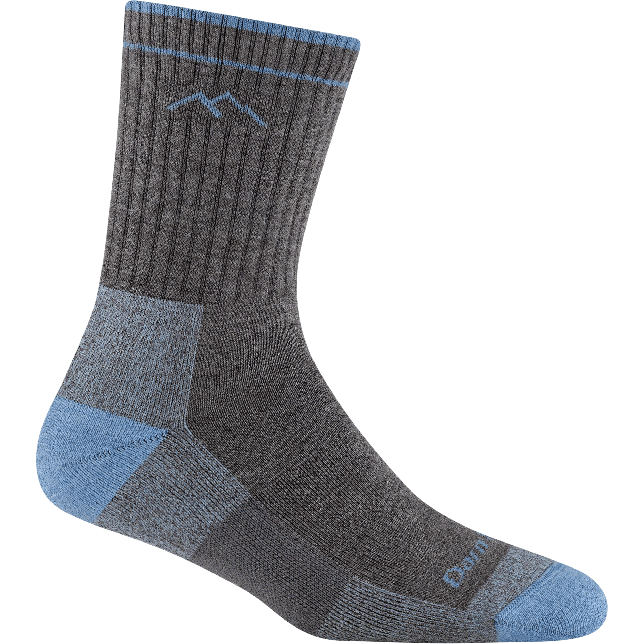 Darn Tough Womens Hiker Coolmax Micro Crew Midweight Socks  -  Small / Gray