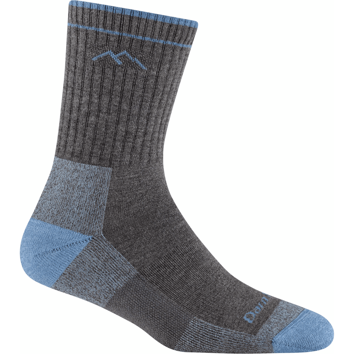 Darn Tough Womens Hiker Coolmax Micro Crew Midweight Socks  -  Small / Gray