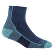 Darn Tough Womens Hiker Quarter Midweight Socks  -  Small / Blue Jay