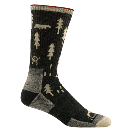 Darn Tough Mens ABC Boot Midweight Hiking Socks  -  Medium / Black