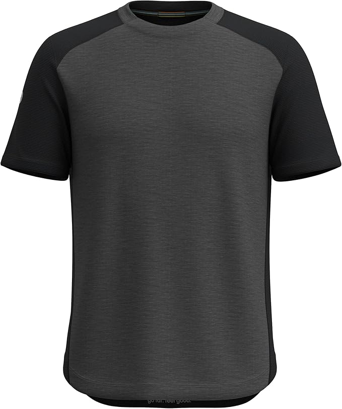 Smartwool Mens Active Mesh Short Sleeve Tee  -  Small / Charcoal Heather