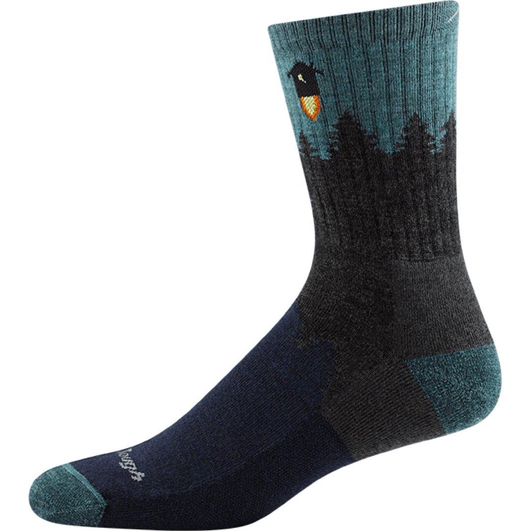 Darn Tough Mens Number 2 Micro Crew Midweight Hiking Socks  -