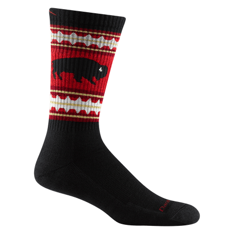 Darn Tough Mens VanGrizzle Boot Midweight Hiking Socks  -  Medium / Black