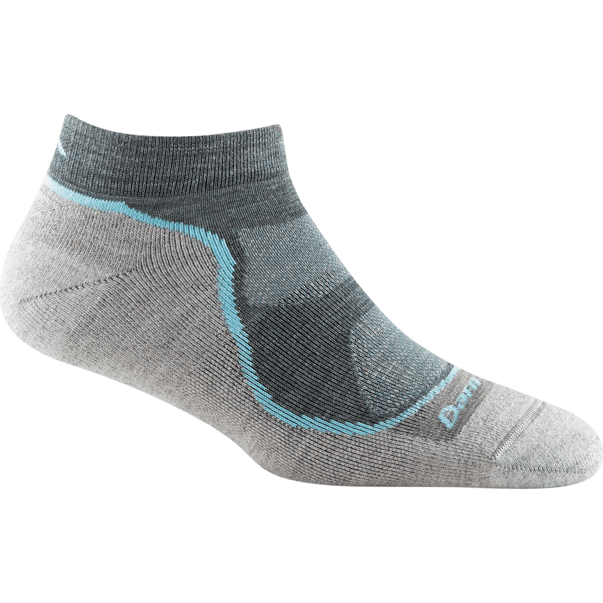 Darn Tough Womens Light Hiker No Show Lightweight Socks  -  Small / Slate