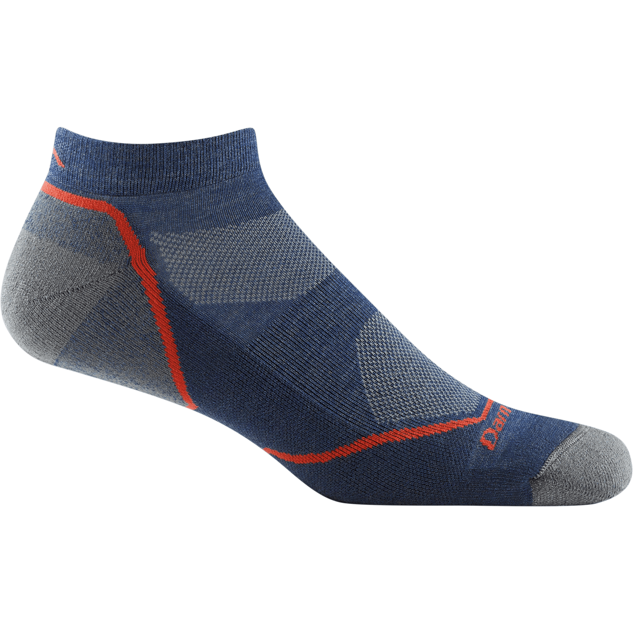 Darn Tough Mens Light Hiker No Show Lightweight Socks  -  Medium / Denim