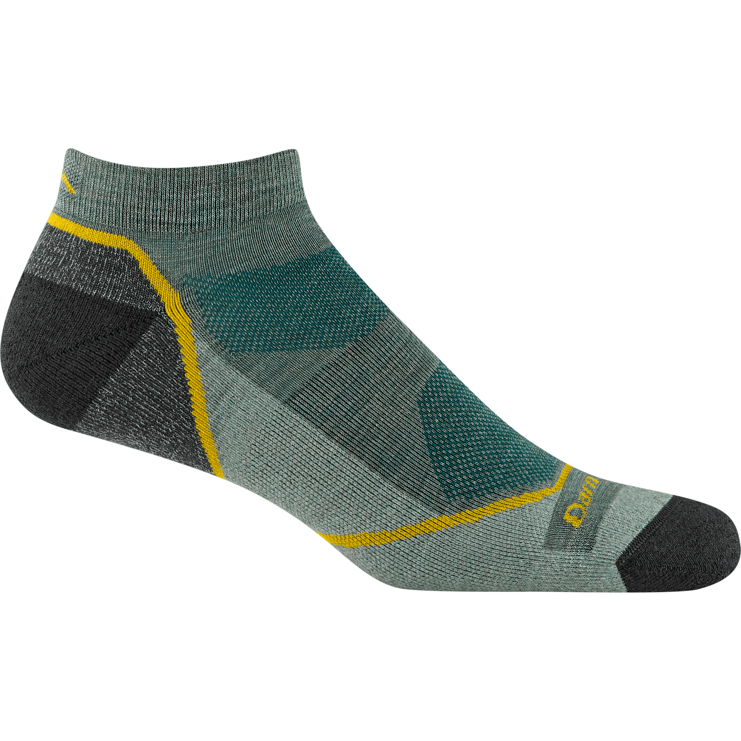 Darn Tough Mens Light Hiker No Show Lightweight Socks  -  Medium / Seafoam