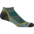Darn Tough Mens Light Hiker No Show Lightweight Socks  -  Medium / Seafoam