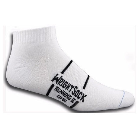 Wrightsock Double-Layer Running II Lo Socks  -  Large / White