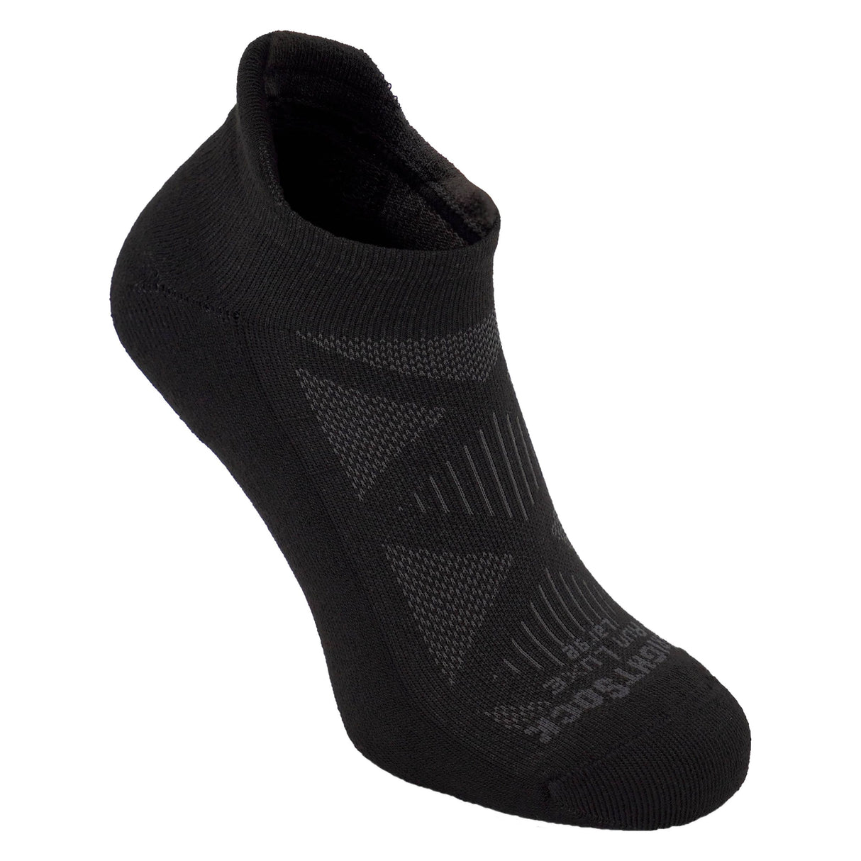 Wrightsock Run Luxe Single Layer Tab Socks - Small / Black