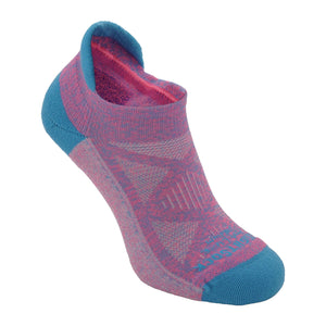 Wrightsock Run Luxe Cushion No Show Tab Socks  -  Small / Cotton Candy Tye Dye
