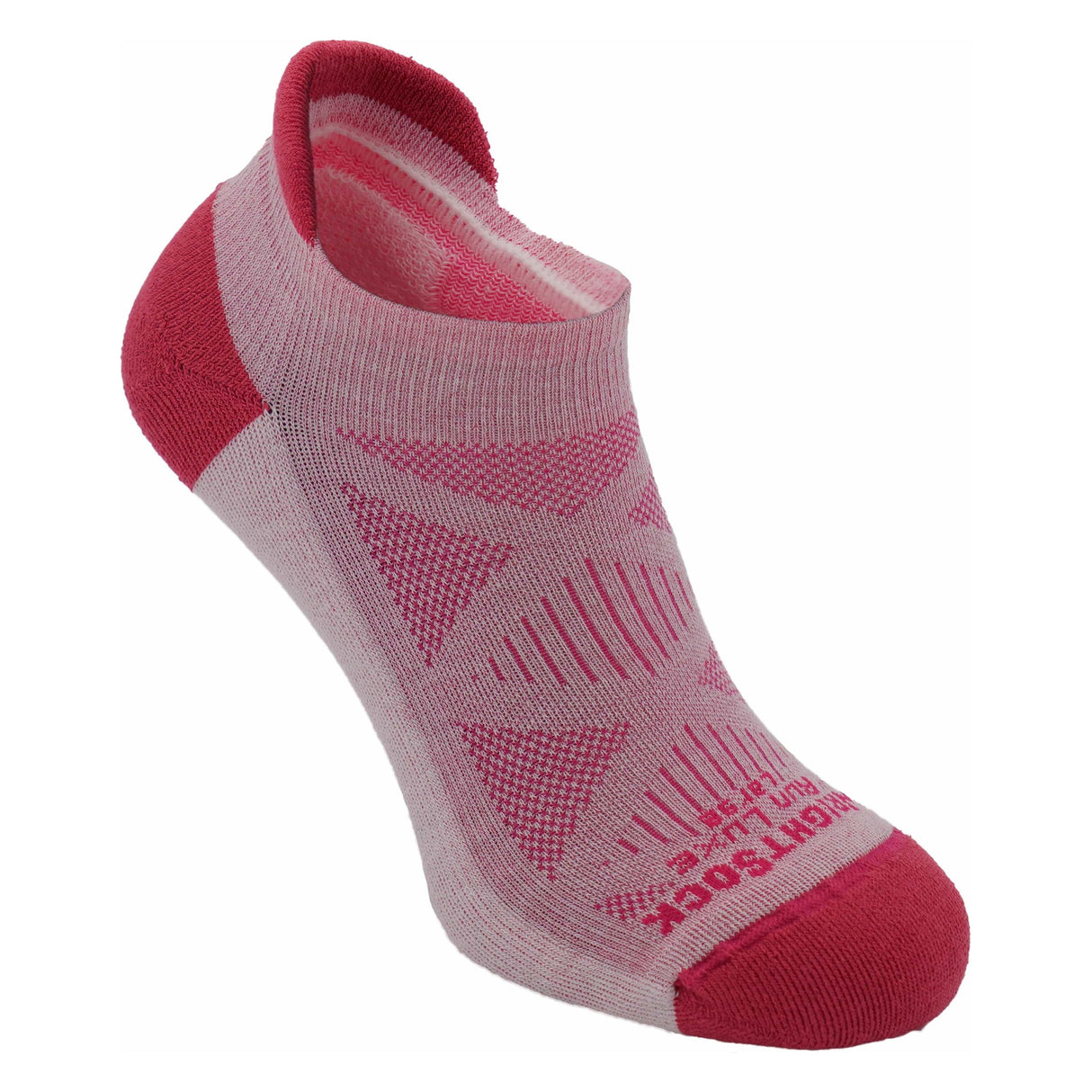 Wrightsock Run Luxe Single Layer Tab Socks - Small / Fuchsia