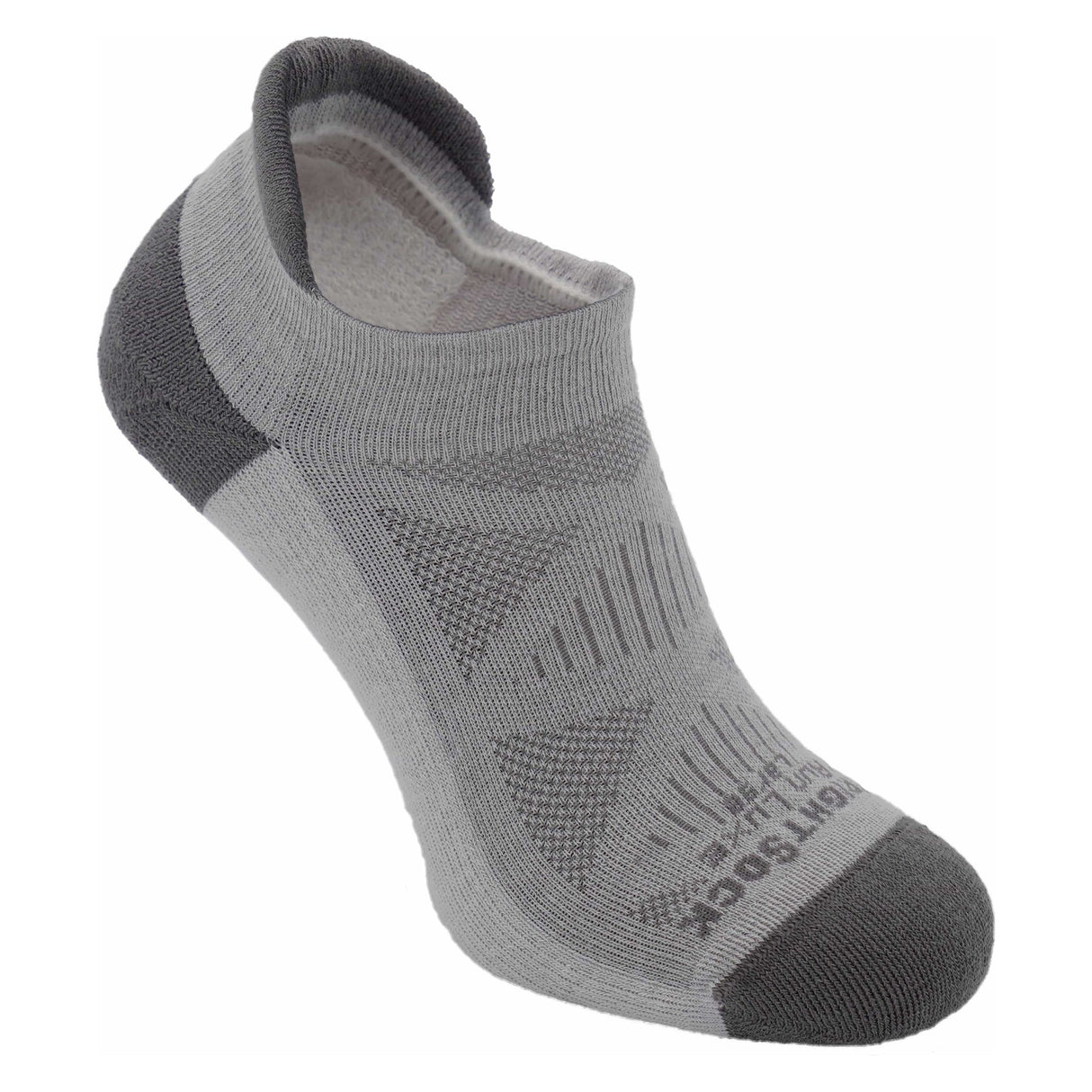 Wrightsock Run Luxe Single Layer Tab Socks - Small / Titanium