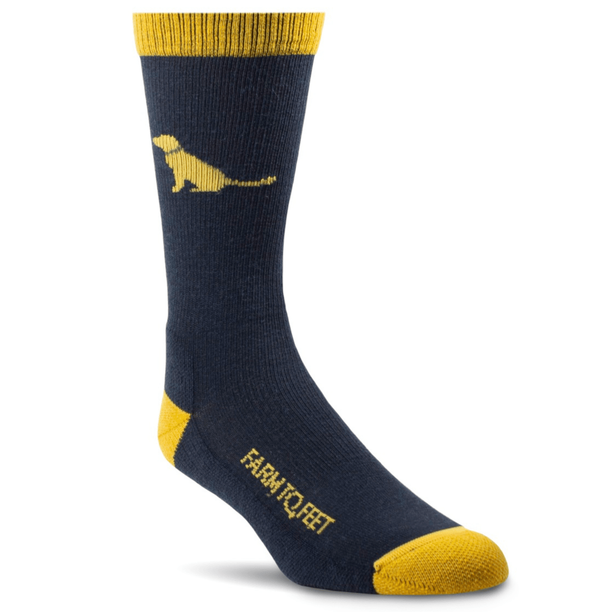 Farm to Feet Kids Sunderland Everyday Light Cushion Crew Socks - Small / Yellow