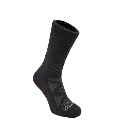 Wrightsock Merino Trail Crew Socks  -  Small / Grey/White