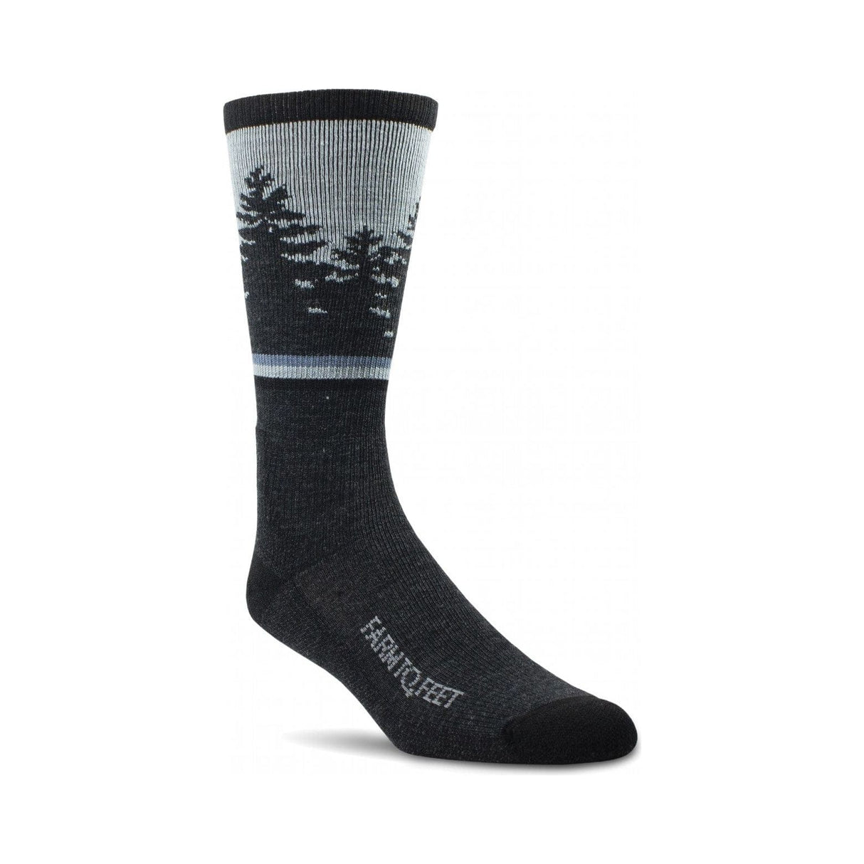 Farm to Feet Spokane Light Cushion Crew Socks  -  Medium / Charcoal/Arona